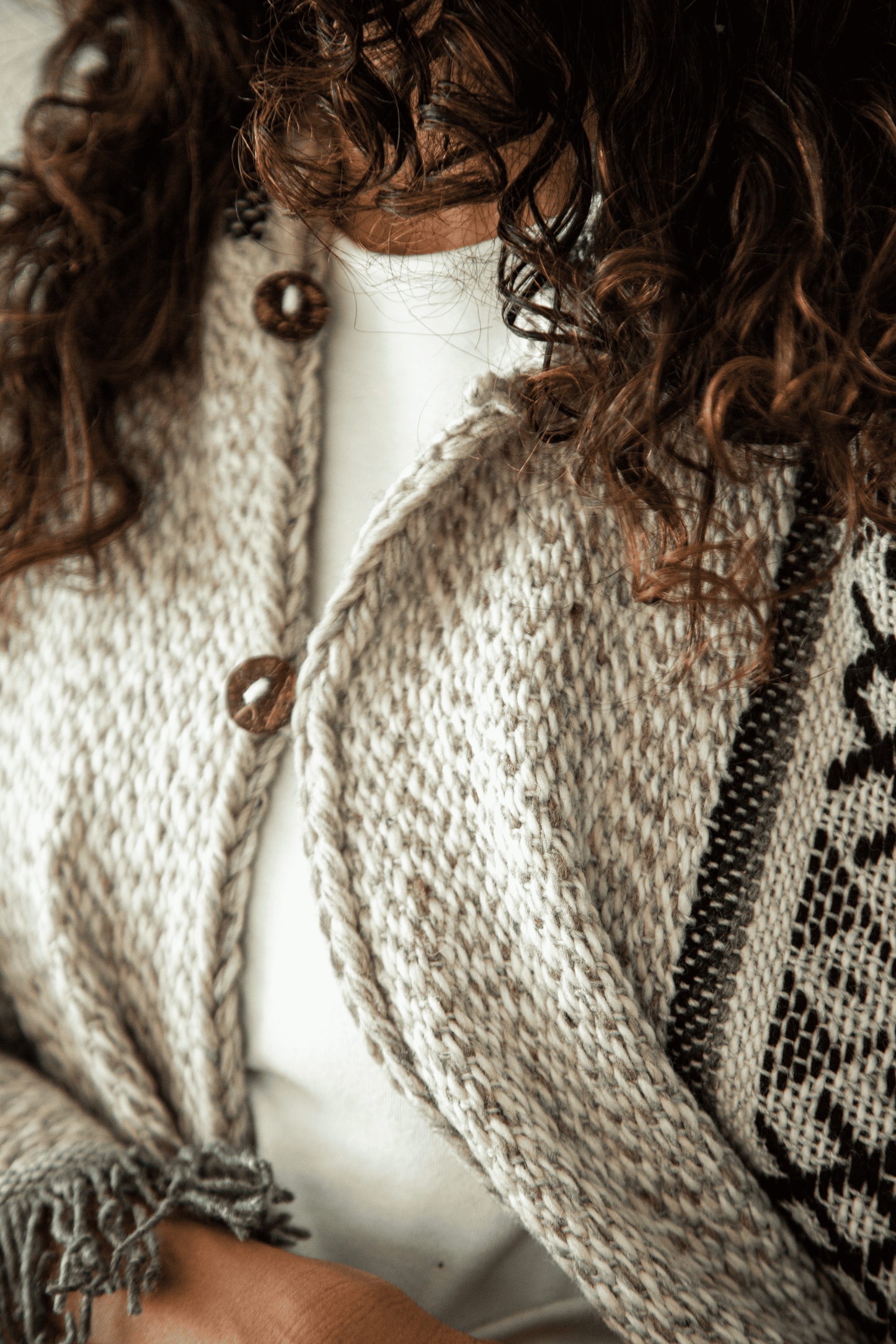 White Wayfarer Poncho