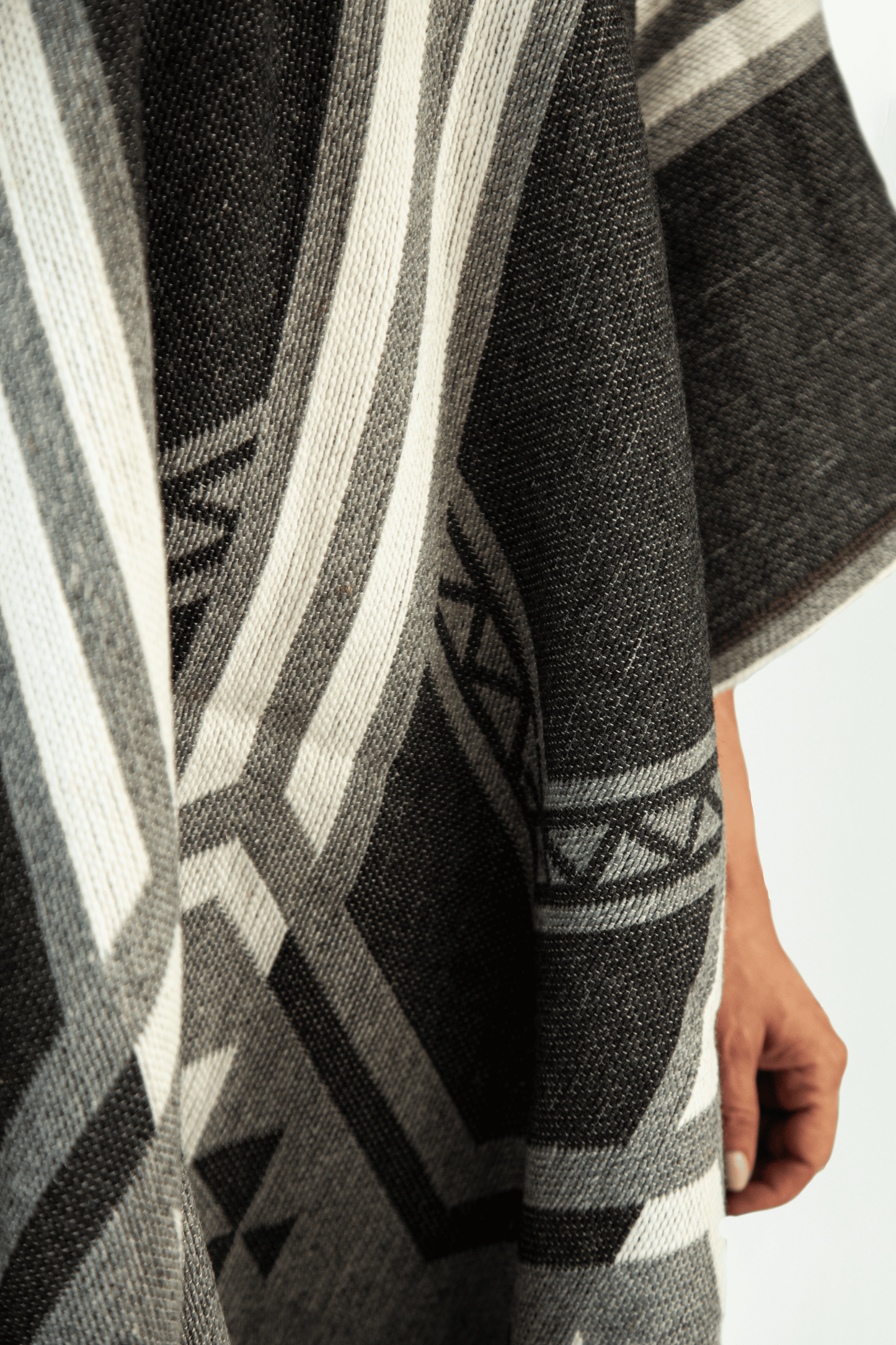 EcoWolf Black-Gray Poncho
