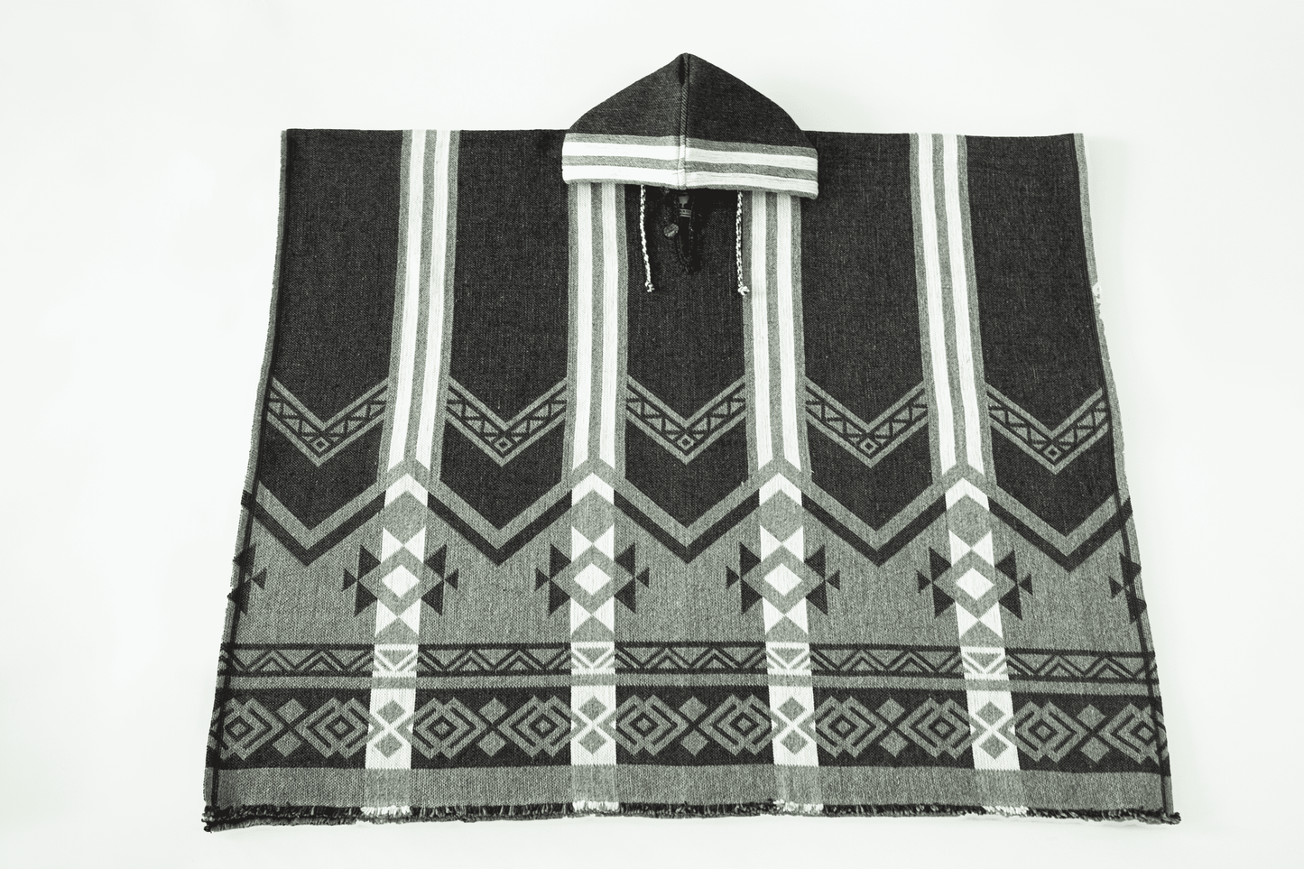 EcoWolf Black-Gray Poncho