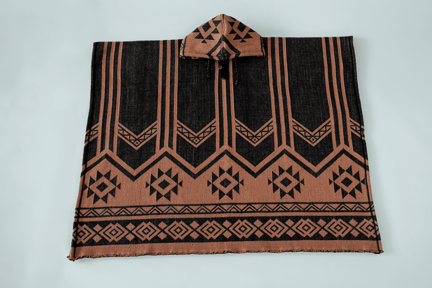 Driftwood Black-Brown Poncho