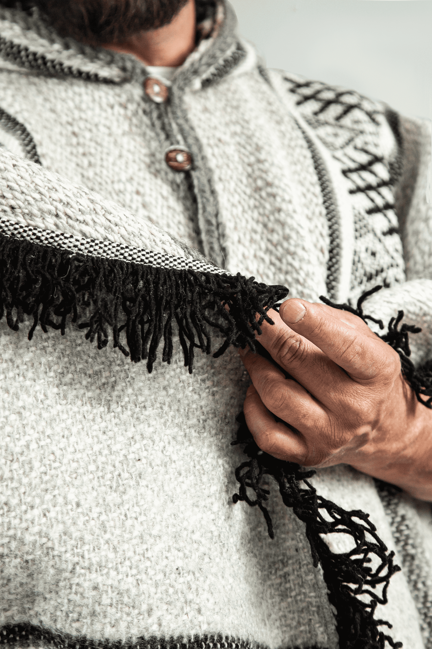 White Wayfarer Poncho