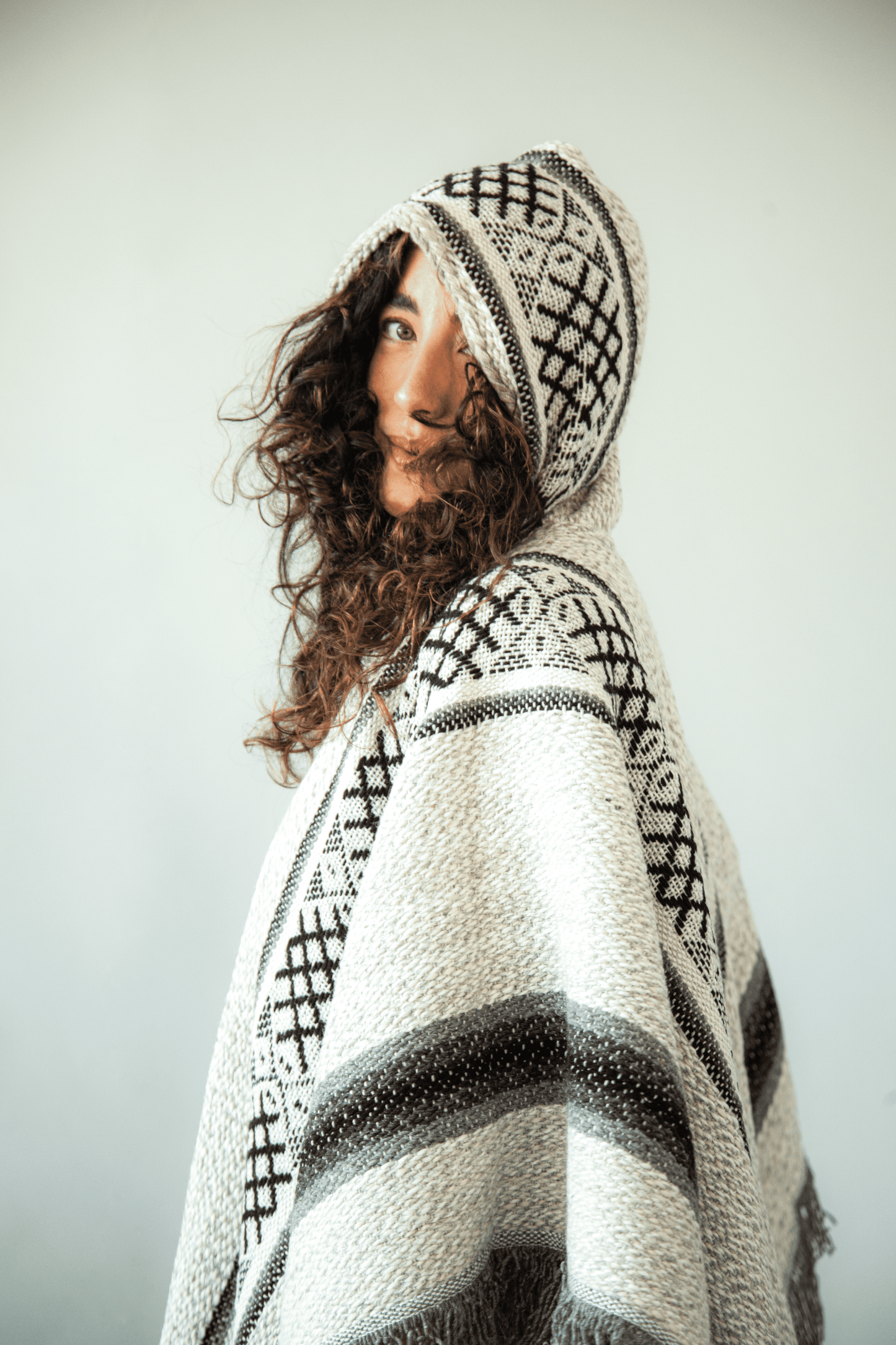 White Wayfarer Poncho